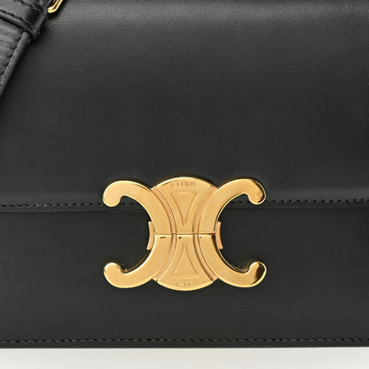 Celine Shiny Calfskin Teen Triomphe Black 8 of 11