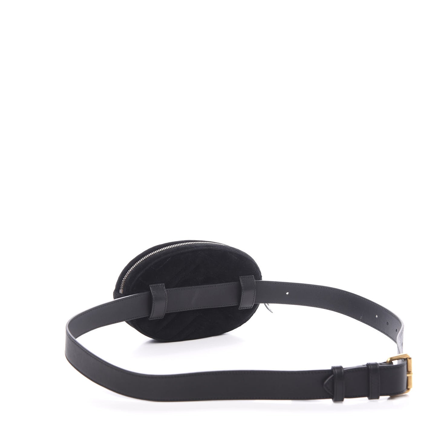 Velvet Matelasse GG Marmont Belt Bag 95 38 Black