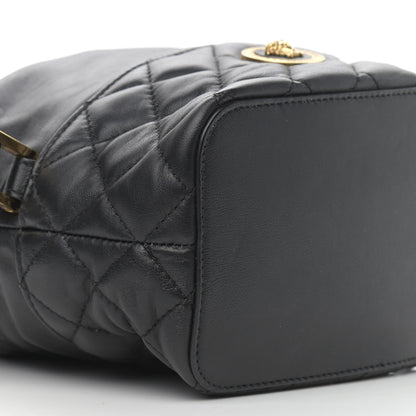 Versace Nappa Quilted Medusa Bucket Bag Black 9 of 10