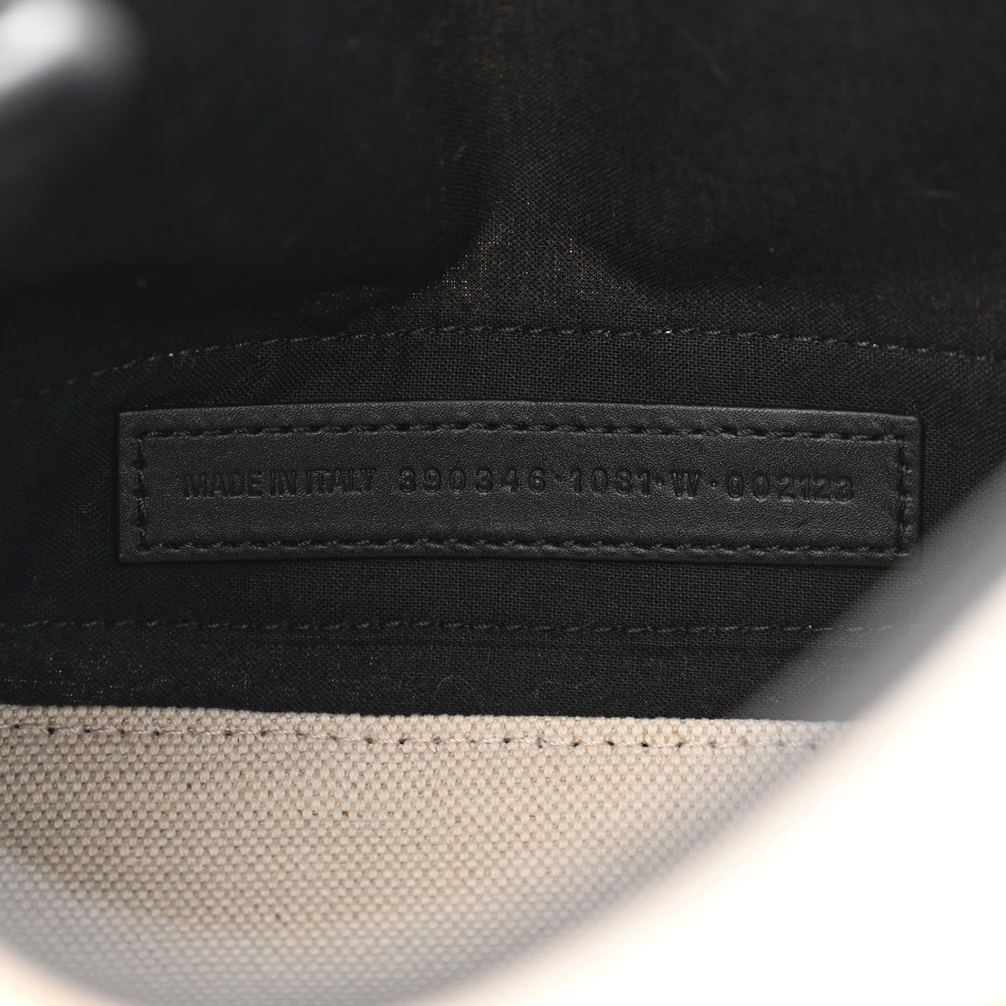 Cotton Canvas Calfskin Navy Cabas XS Natural Black