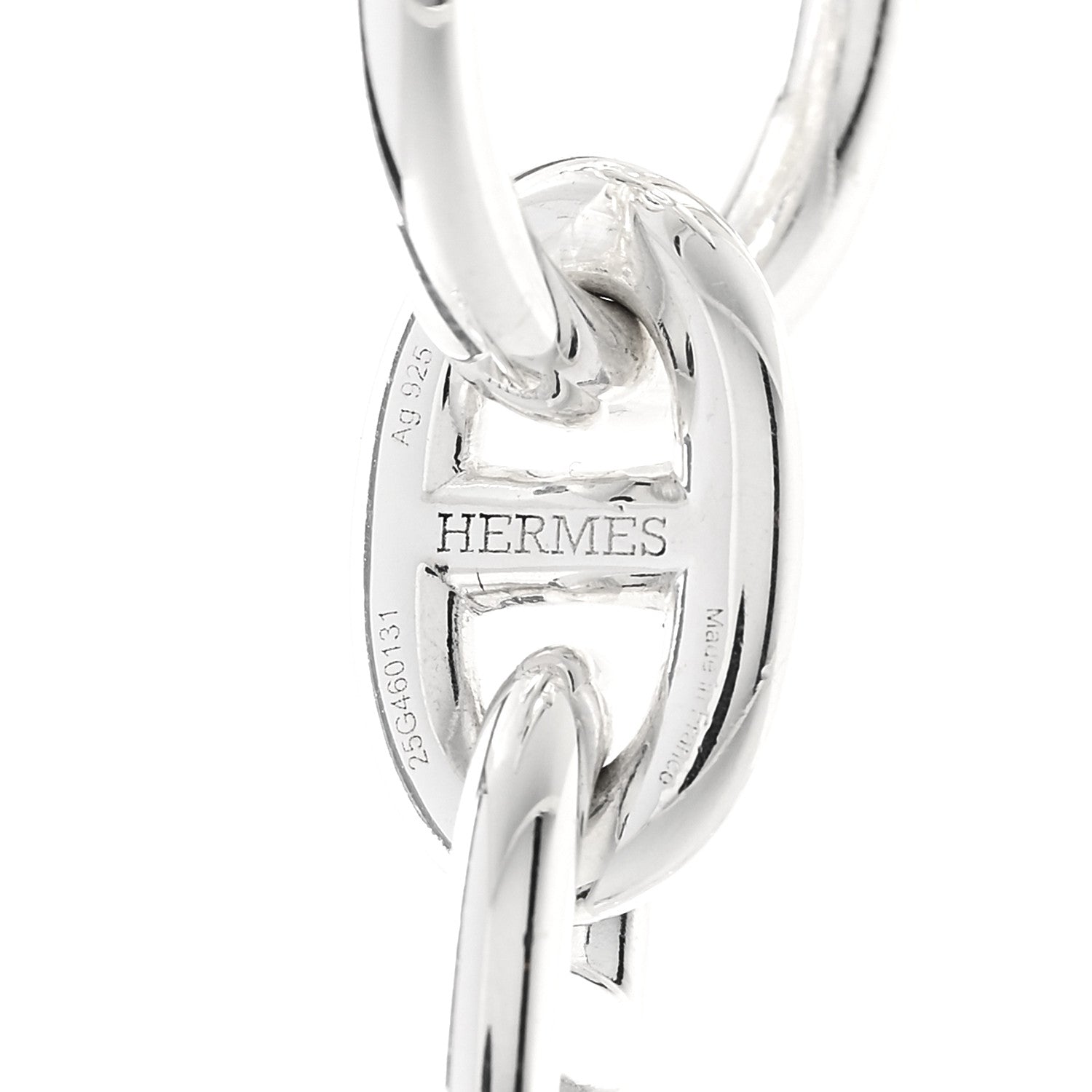 Hermes Sterling Silver Chaine D'Ancre Necklace PM 4 of 5