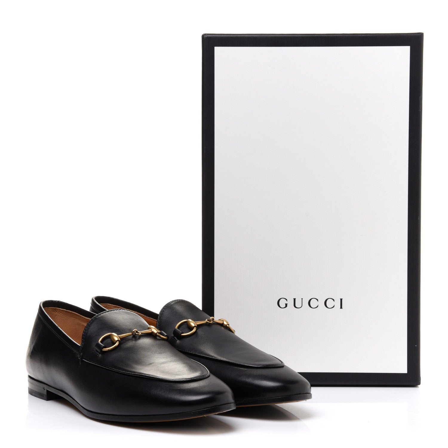 Gucci Calfskin Womens Jordaan Loafers 40.5 Black 12 of 12