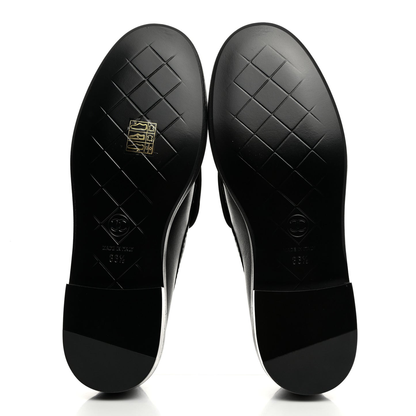 Lambskin Quilted CC Turnlock Loafers 36.5 Black