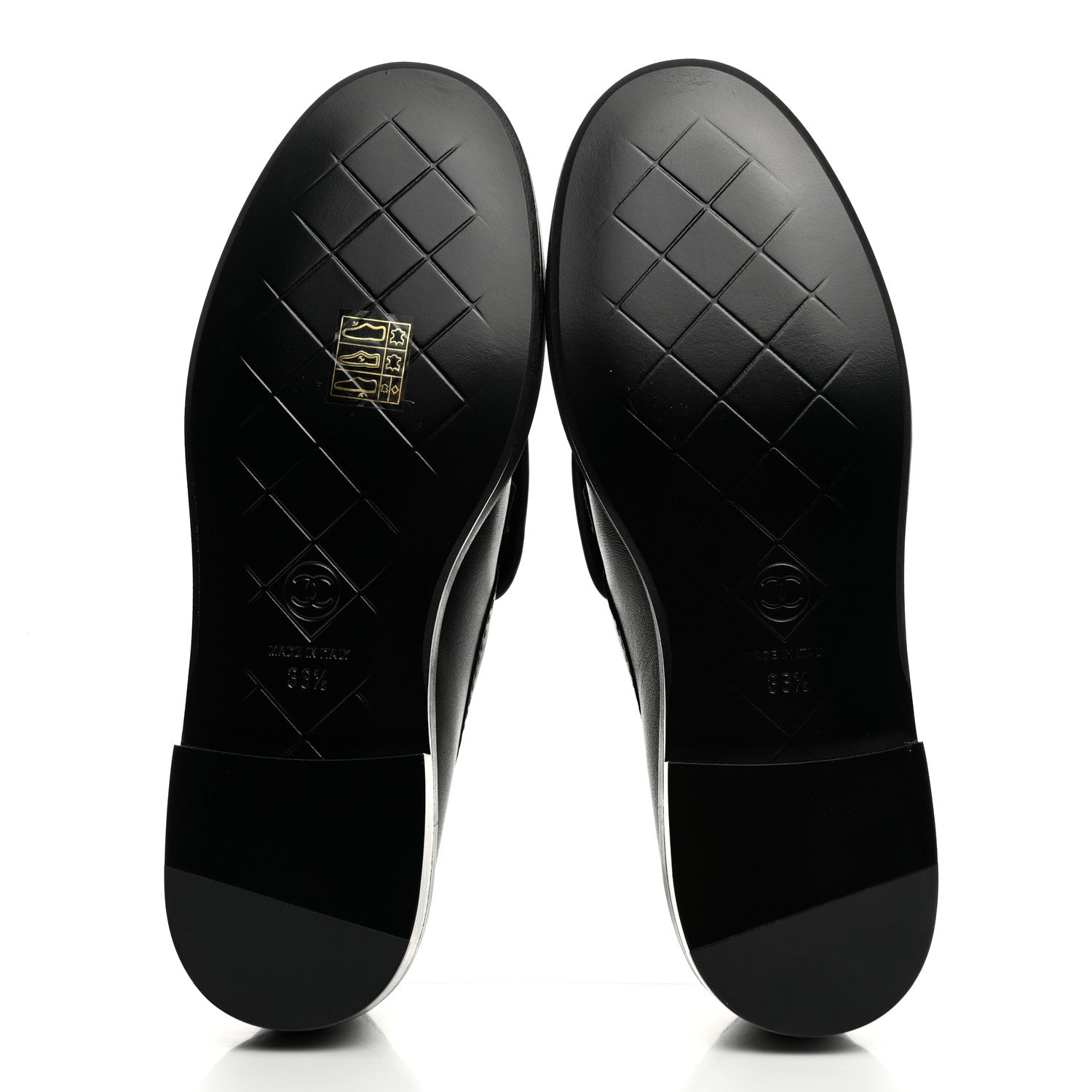Chanel Lambskin Quilted CC Turnlock Loafers 36.5 Black 5 of 9