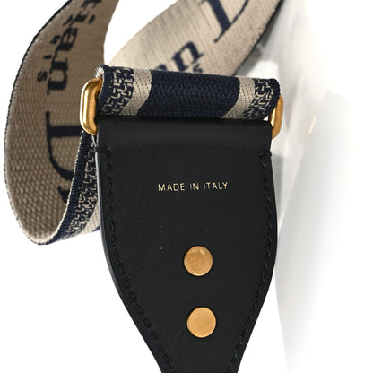 Christian Dior Canvas Embroidered Shoulder Strap Black 3 of 4