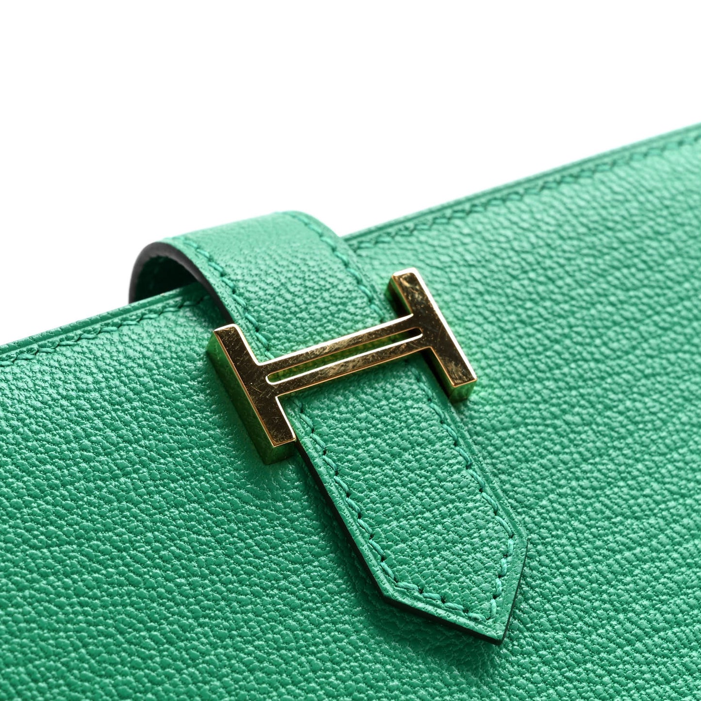 Chevre Mysore Bearn Compact Wallet Menthe
