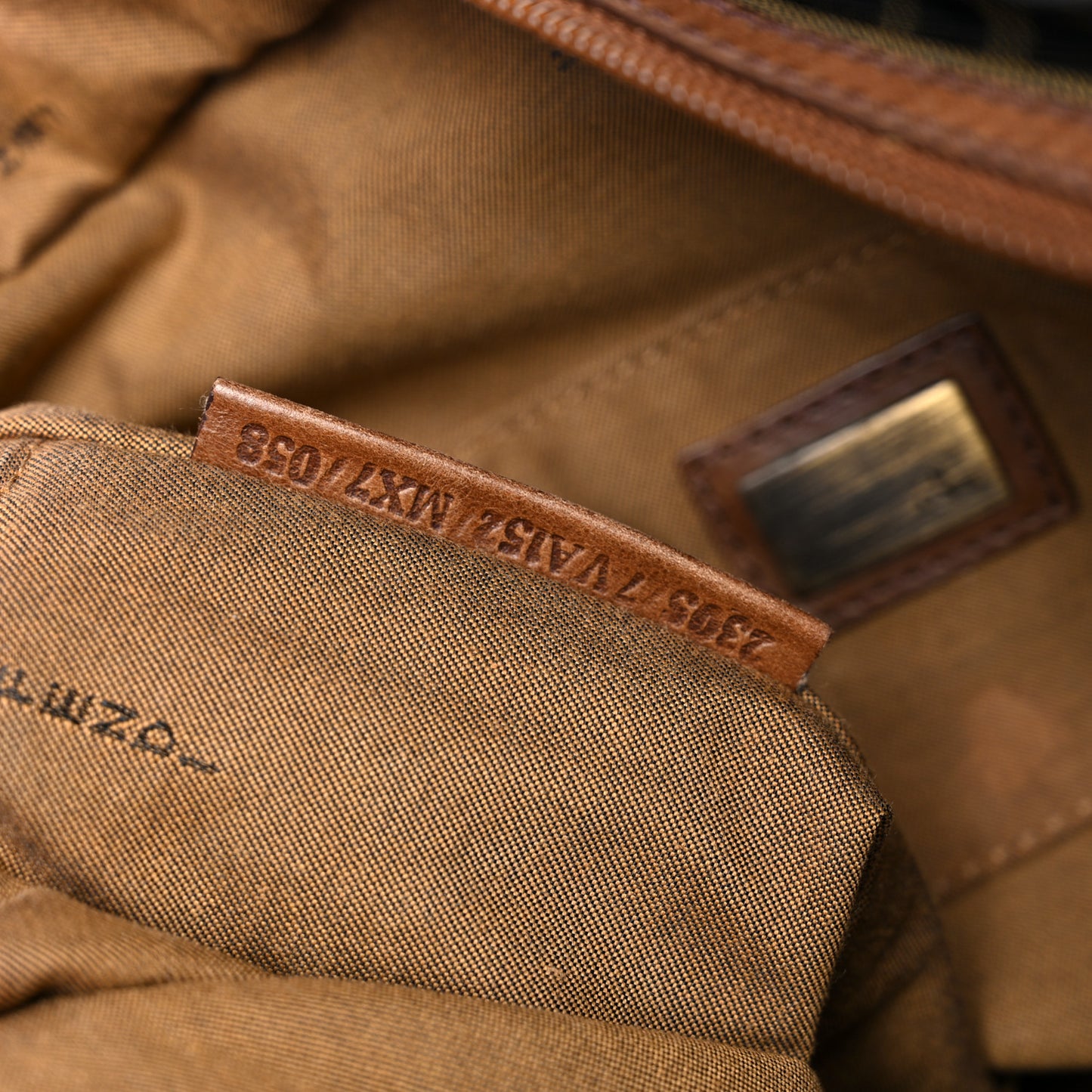 Zucca Vitello Patchwork Messenger Bag Tobacco Sabbia