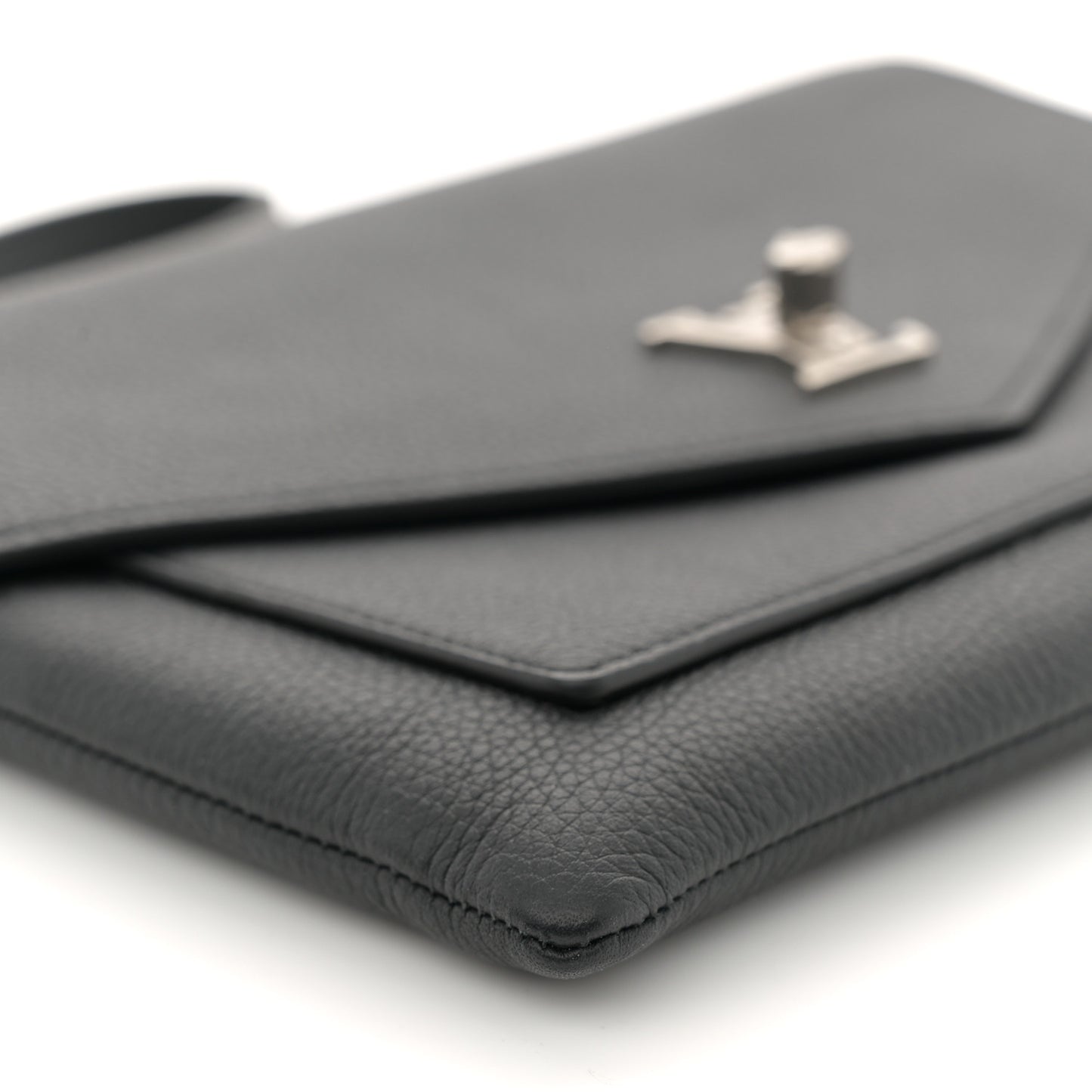 Soft Calfskin My Lockme Chain Pochette Black