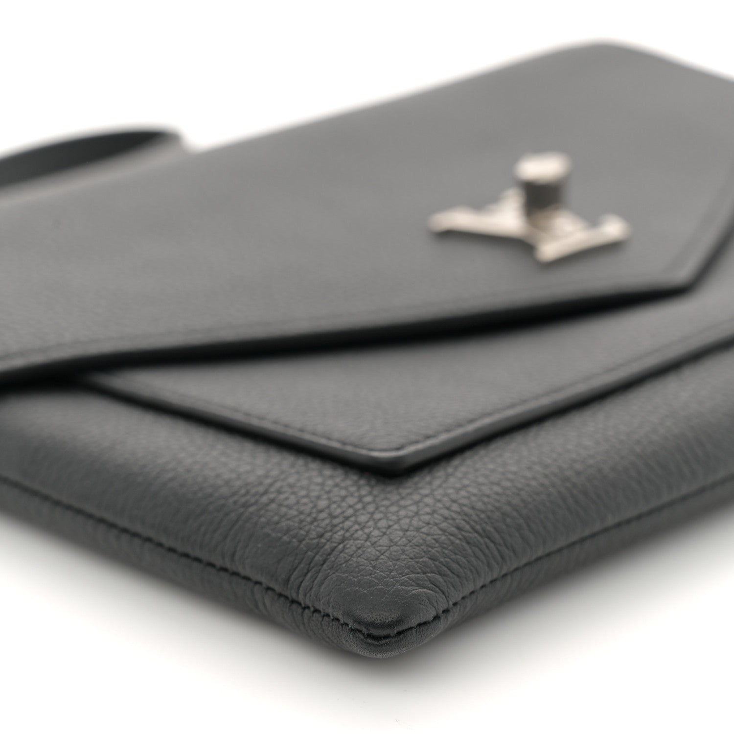 Louis Vuitton Soft Calfskin My Lockme Chain Pochette Black 8 of 10