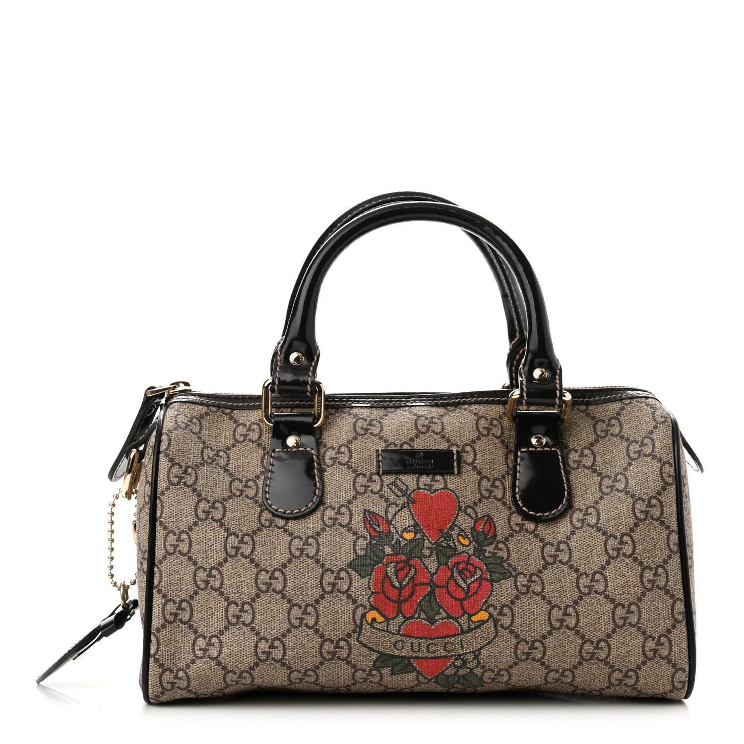 Gucci GG Plus Monogram Tattoo Heart Small Joy Boston Dark Brown 1 of 9