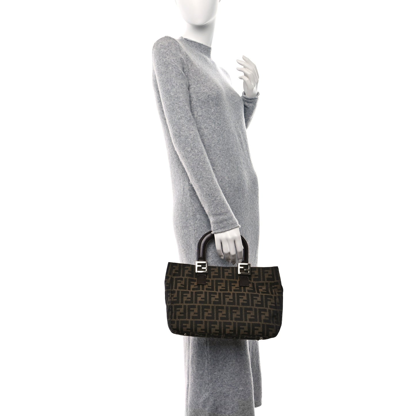 Zucca Top Handle Tote Tobacco