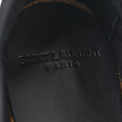 Saint Laurent Canvas Nappa Elba Light Logo Embroidered Espadrilles 40.5 Black 9 of 12