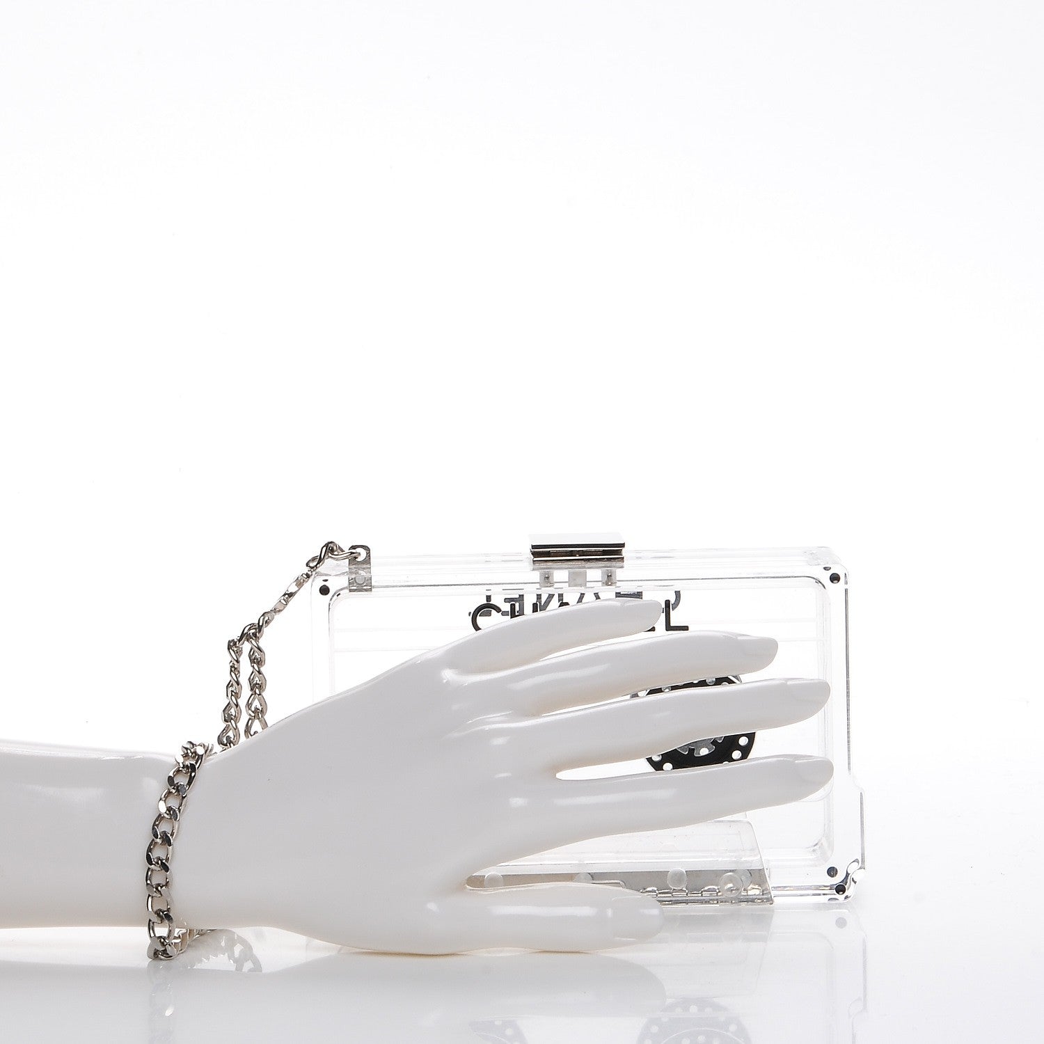 Chanel Lucite Cassette Clutch 2 of 7