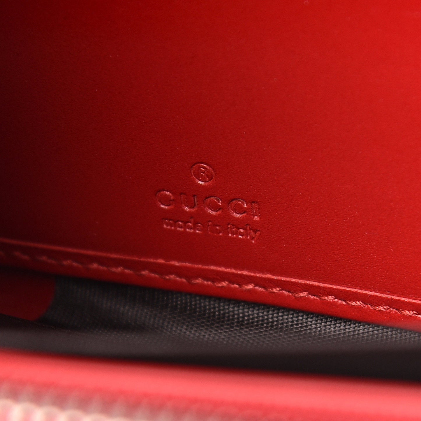 Guccissima Web Zip Around Wallet Red