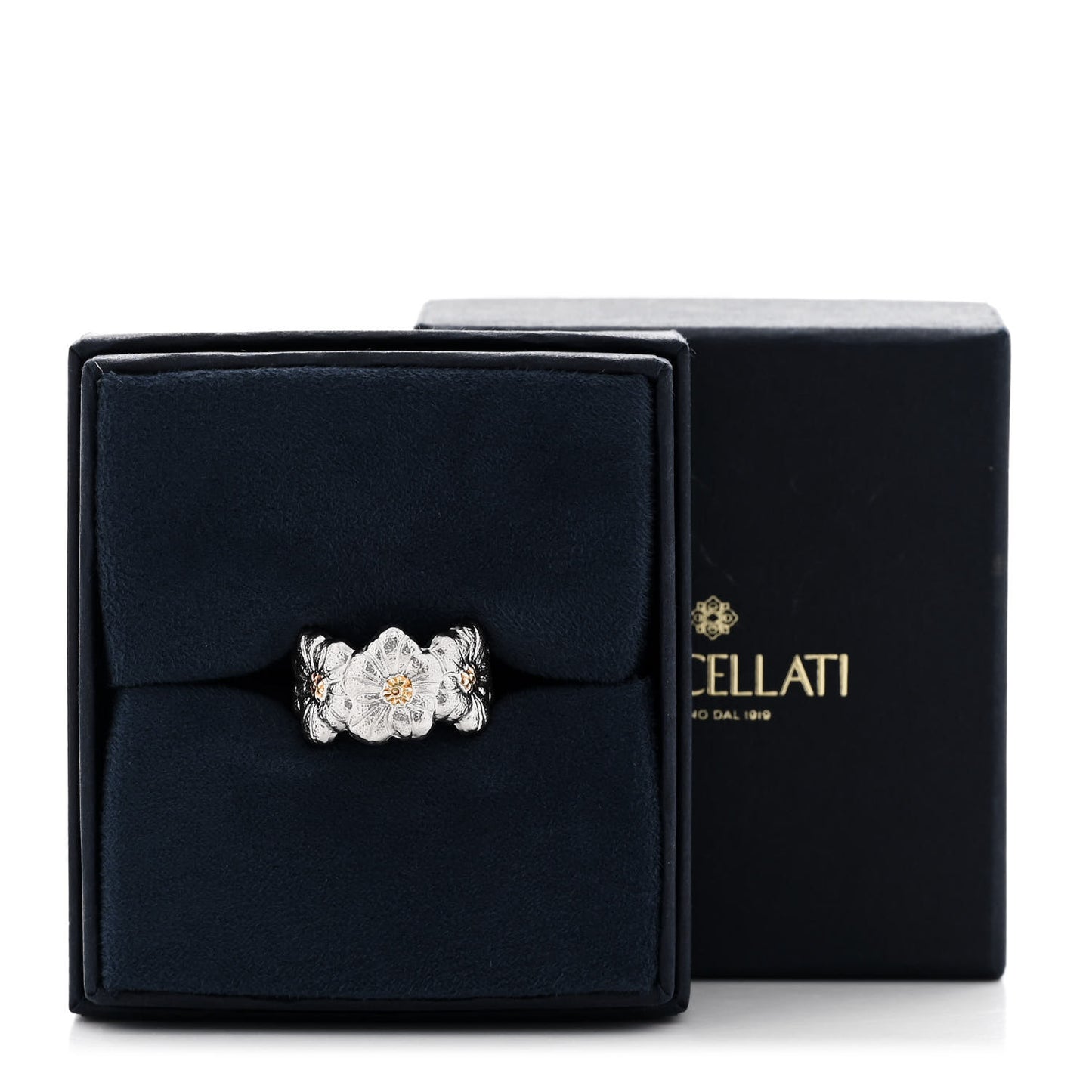 Sterling Silver Gold Vermeil Blossoms Daisy Ring 51 5.75