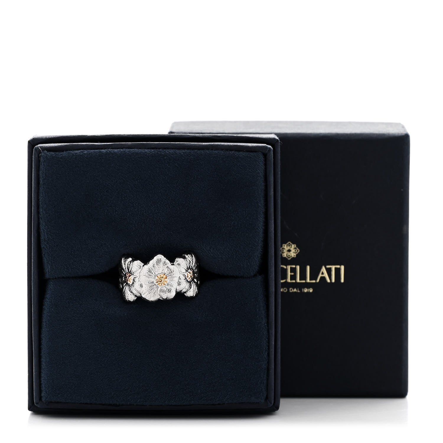 Buccellati Sterling Silver Gold Vermeil Blossoms Daisy Ring 51 5.75 5 of 5