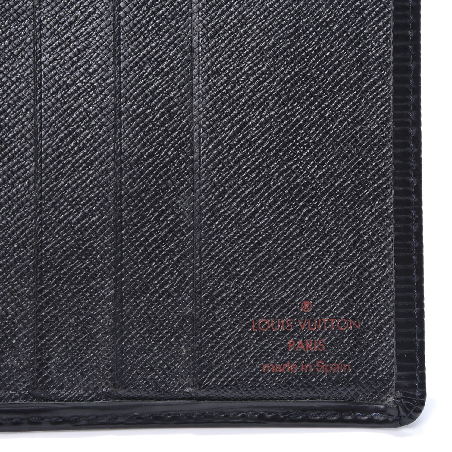 Louis Vuitton Epi 6 Card Billfold Wallet Black 8 of 9
