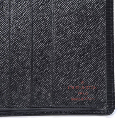 Louis Vuitton Epi 6 Card Billfold Wallet Black 8 of 9
