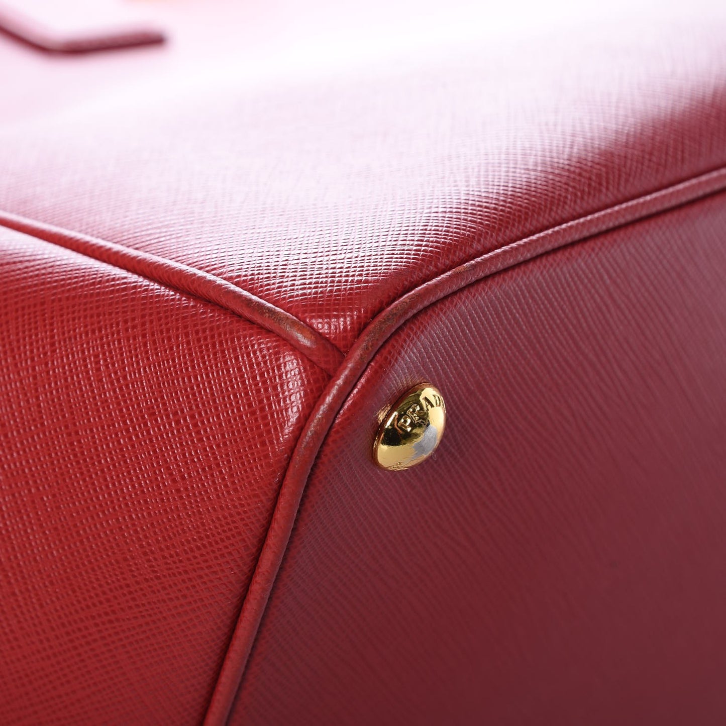 Saffiano Lux Large Tote Rosso