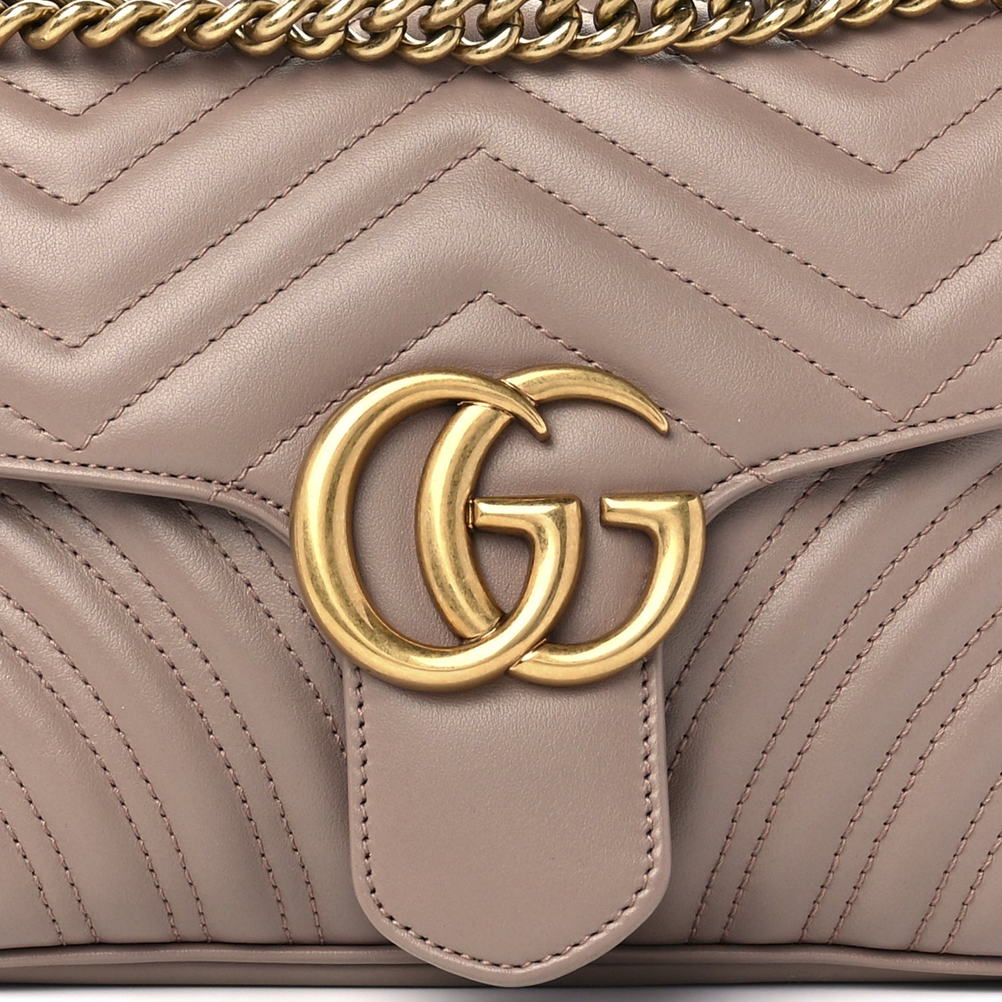 Calfskin Matelasse Small GG Marmont Shoulder Bag Porcelain Rose