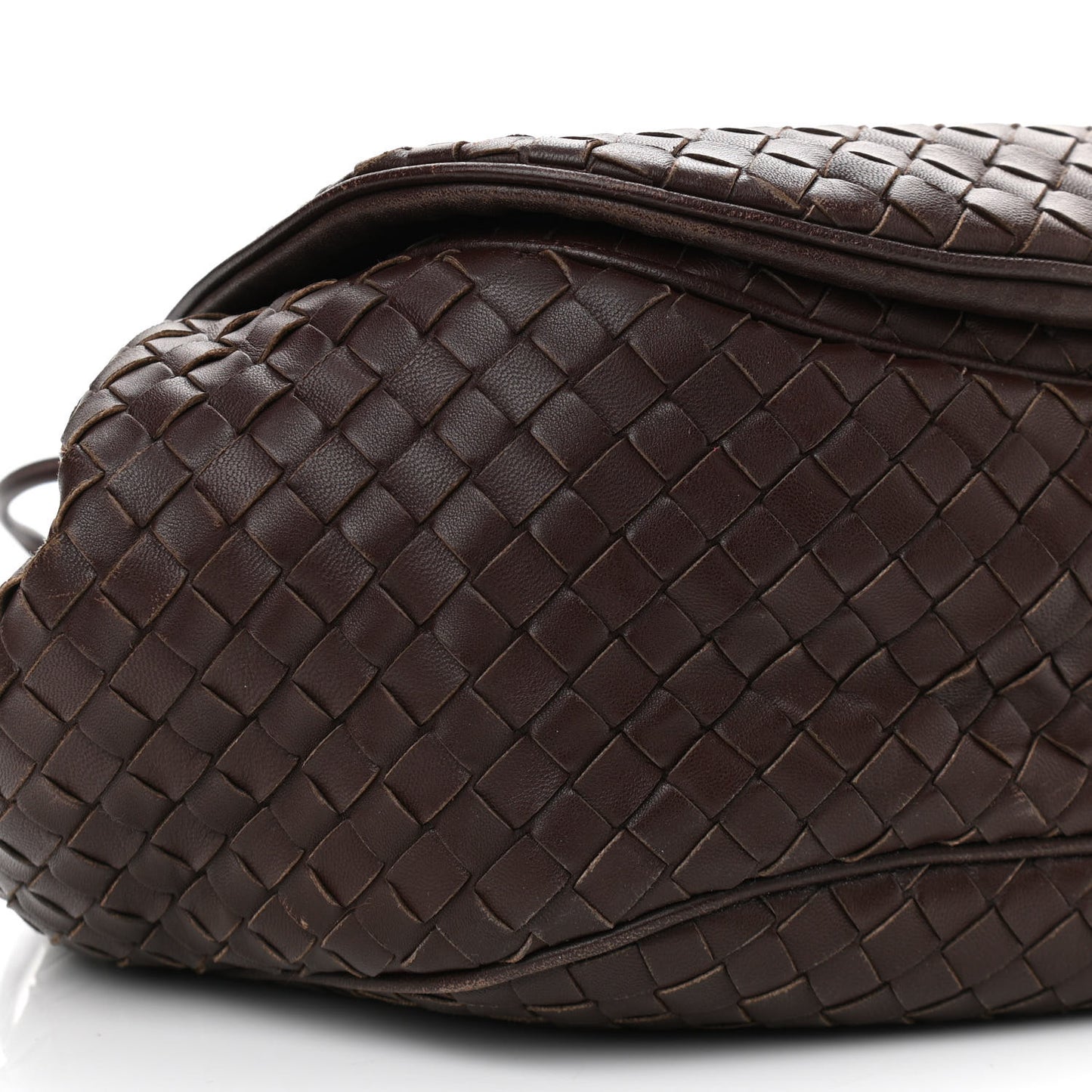 Nappa Intrecciato Messenger Bag Ebano