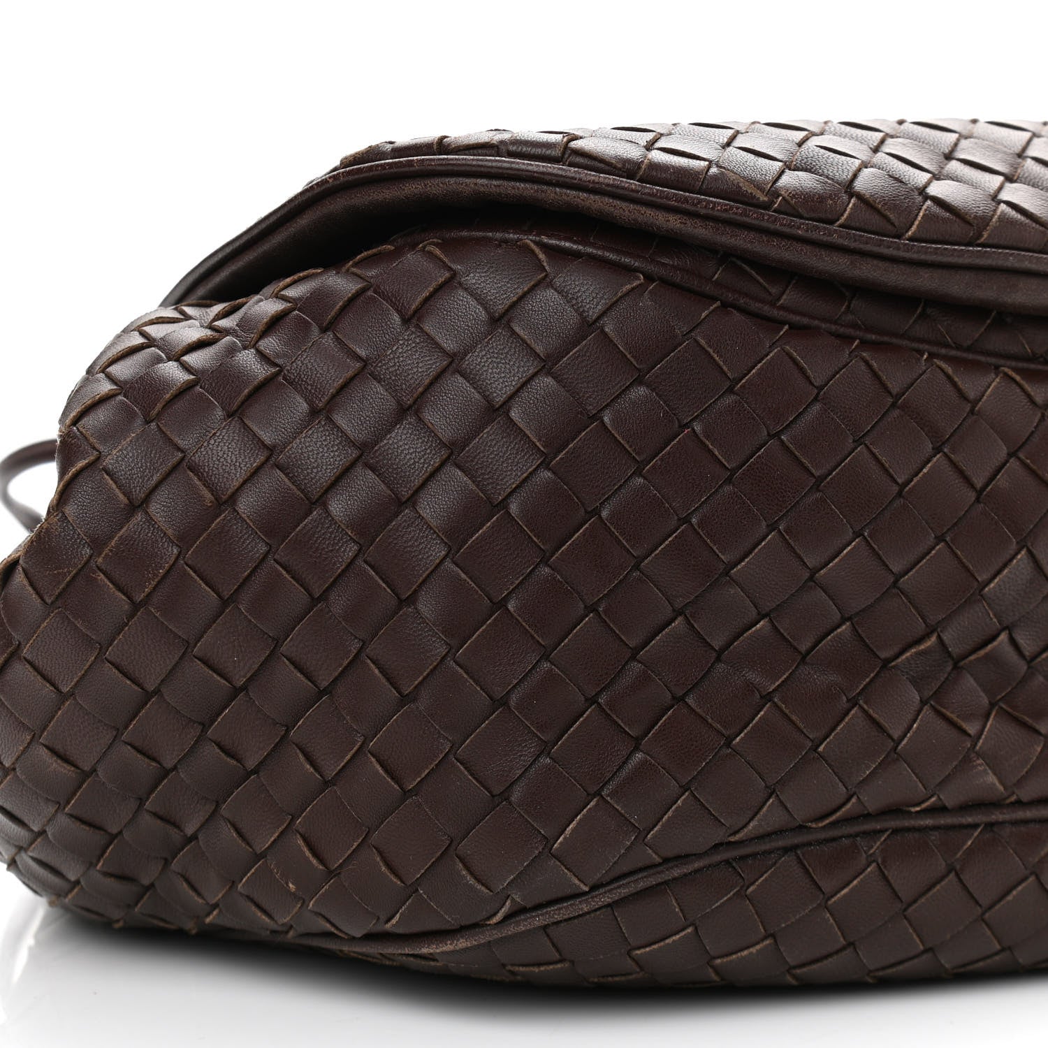 Bottega Veneta Nappa Intrecciato Messenger Bag Ebano 9 of 10