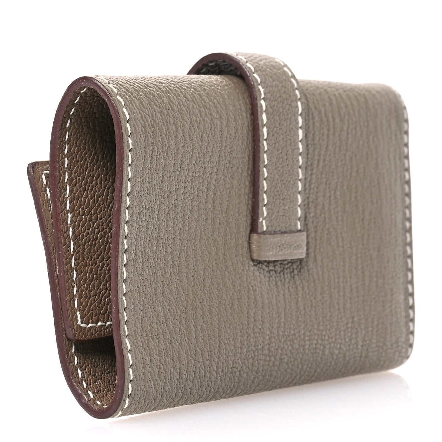 Hermes Chevre Mysore Bearn Multicles 4 Key Holder Etoupe 3 of 7