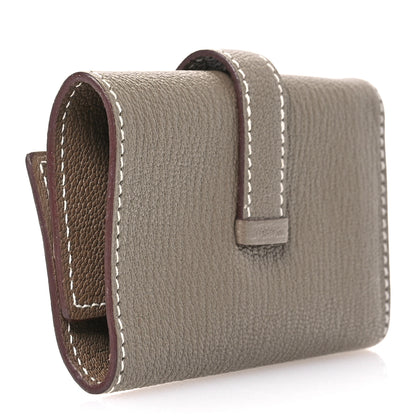 Hermes Chevre Mysore Bearn Multicles 4 Key Holder Etoupe 3 of 7