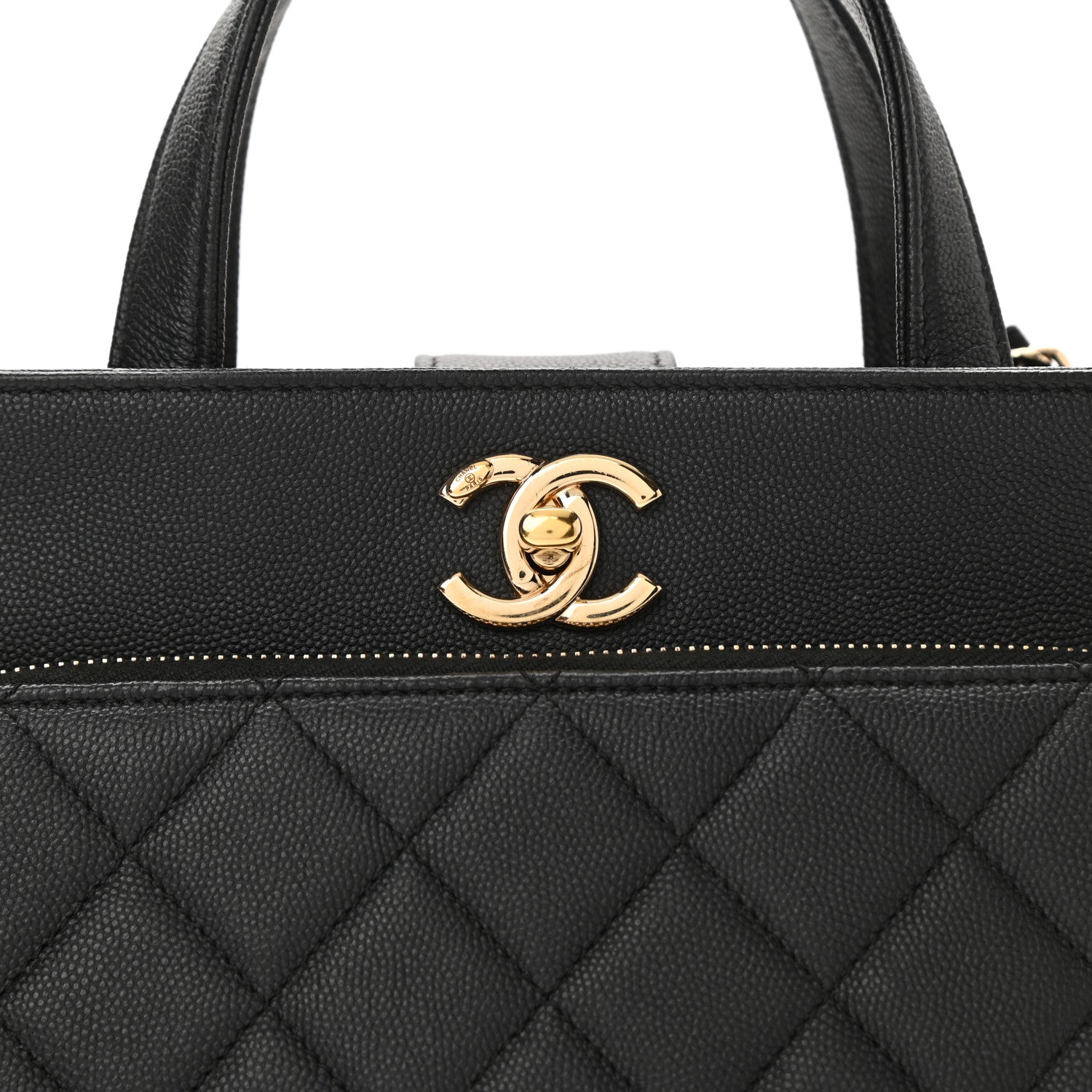 Chanel Caviar Quilted Small Business Affinity Shopping Bag Black 8 of 10