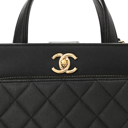 Chanel Caviar Quilted Small Business Affinity Shopping Bag Black 8 of 10