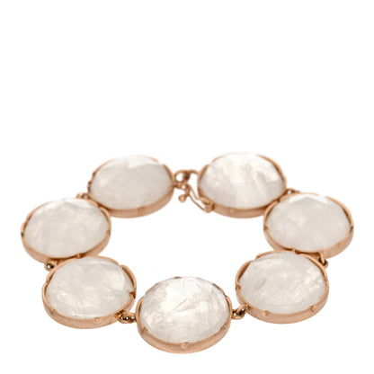 Irene Neuwirth 18K Rose Gold Moonstone Large Classic Link Bracelet 1 of 3