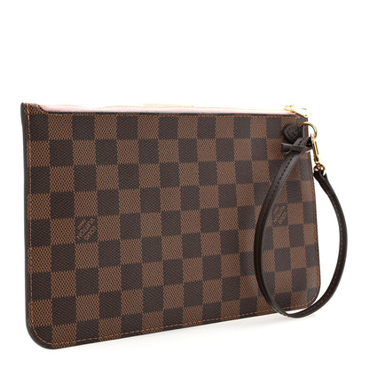 Louis Vuitton Damier Ebene Neverfull MM GM Pochette Rose Ballerine 3 of 6