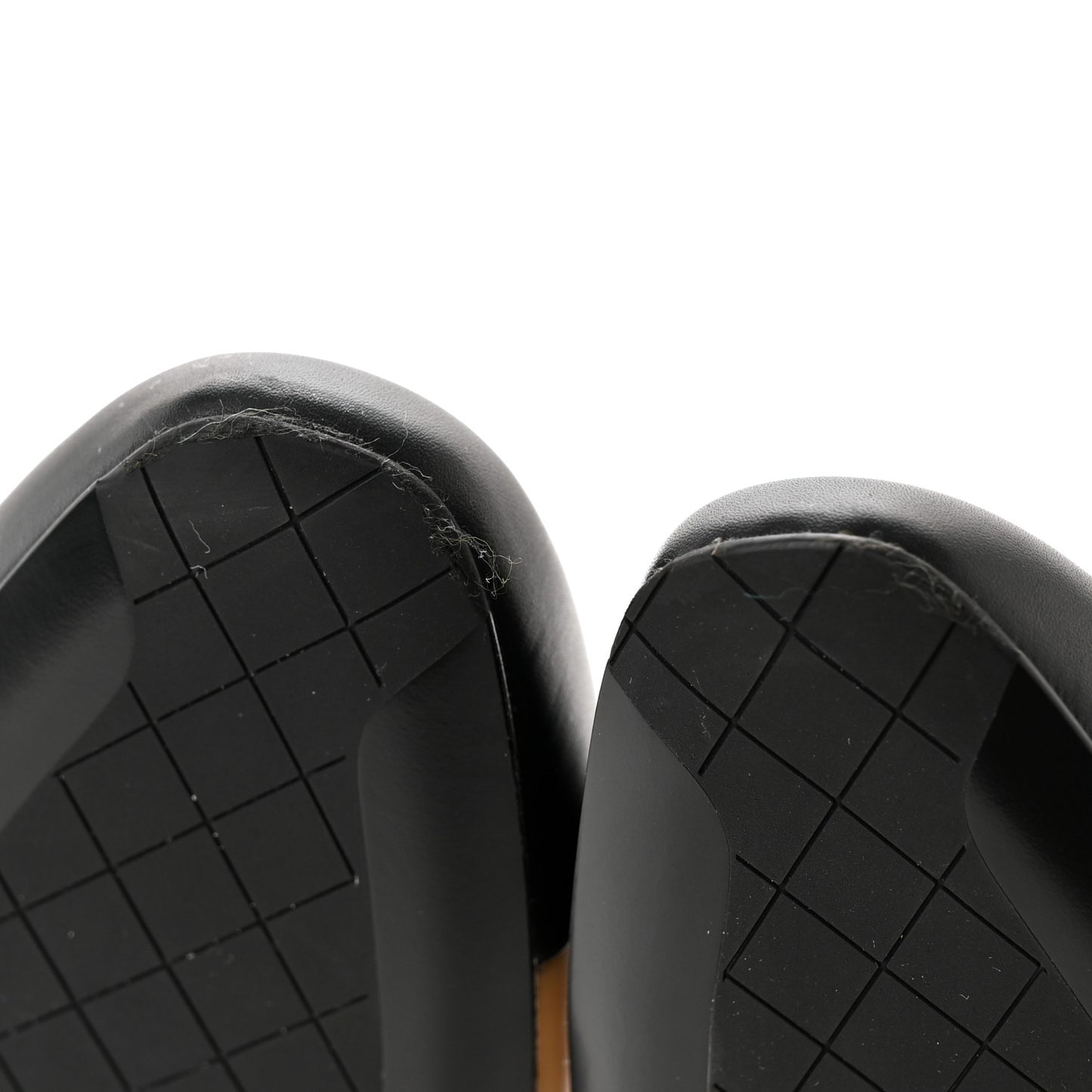 Lambskin Cap Toe CC Pumps 35.5 Beige Black