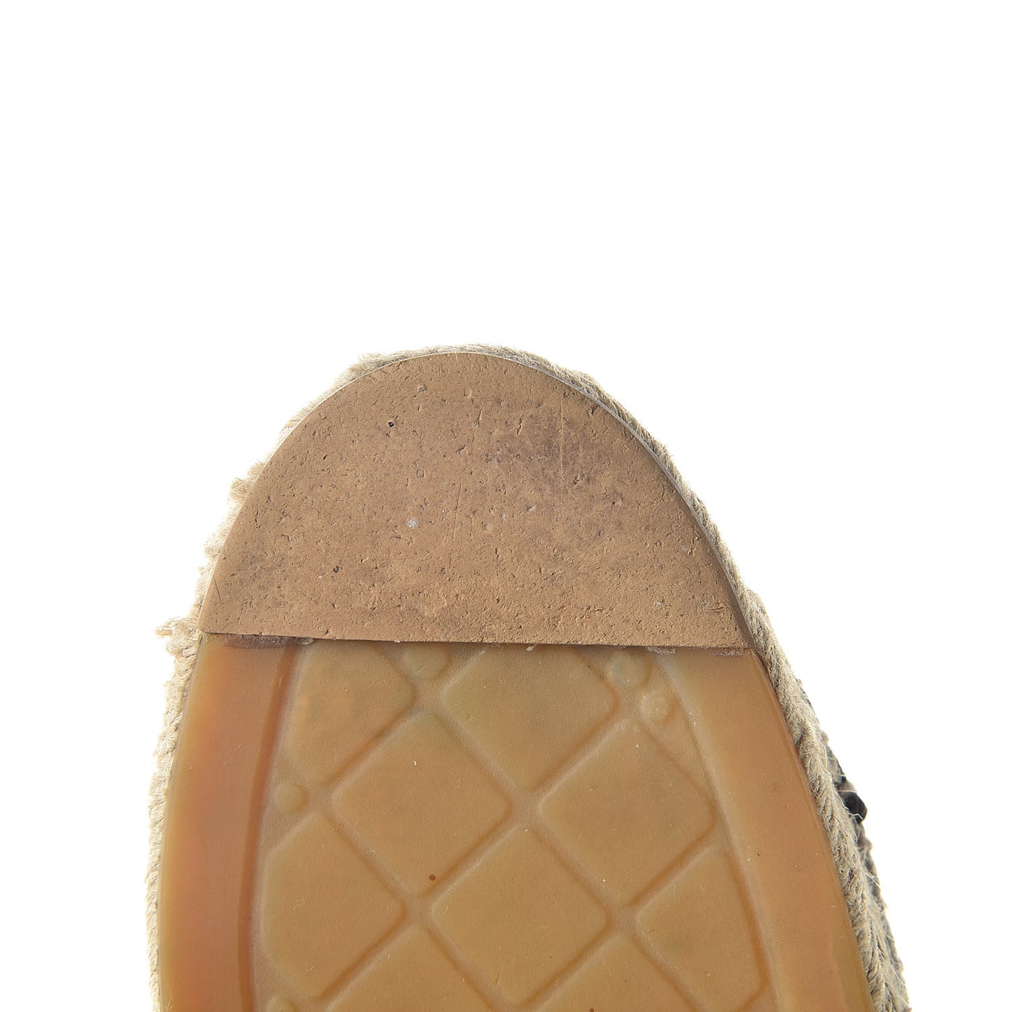 Linen CC Espadrilles 40 Beige Black