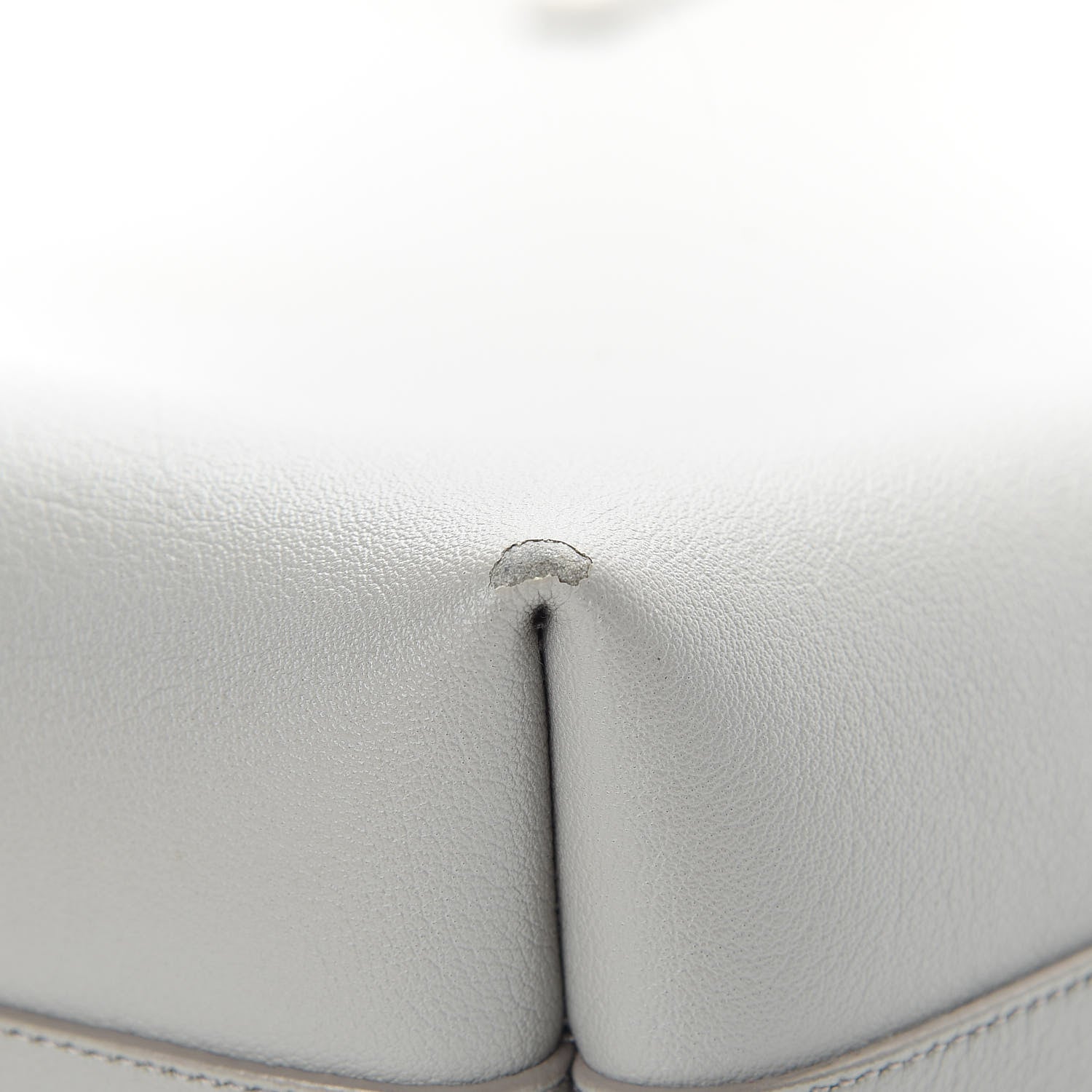 Saint Laurent Calfskin Medium Shopping Tote Light Gray 15 of 16