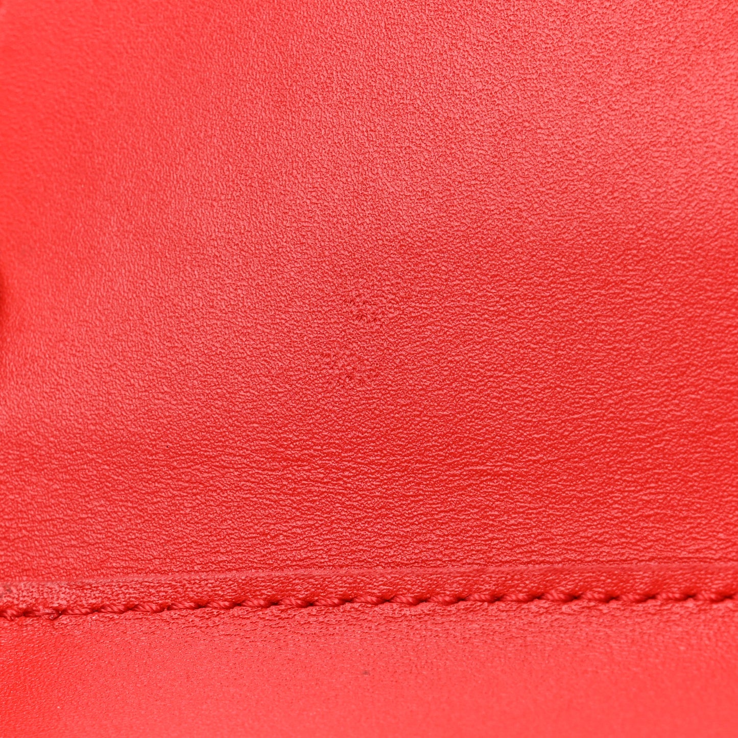 Monogram Flower Lock Compact Wallet Coquelicot