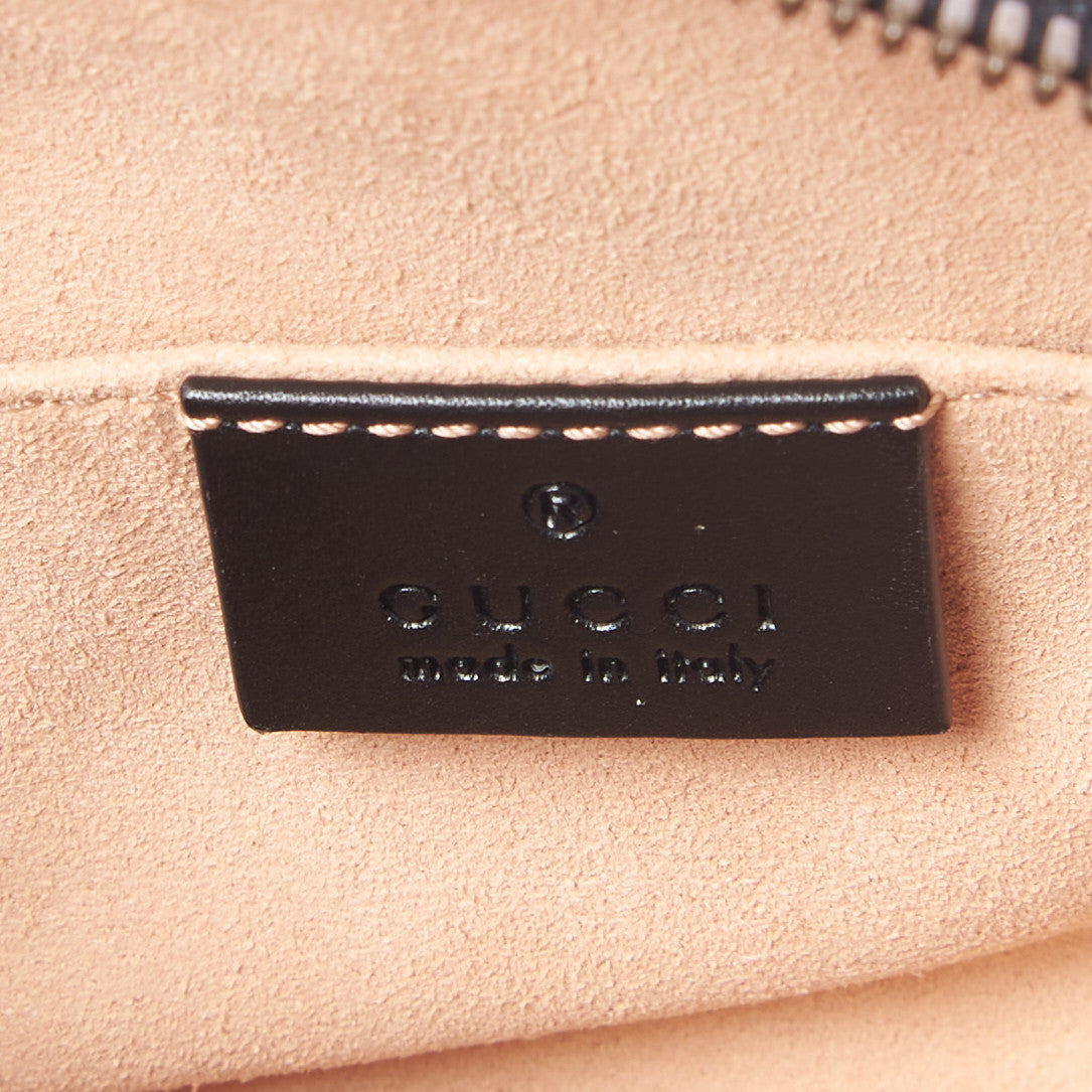 Calfskin Matelasse GG Marmont Belt Bag 85 34 Black