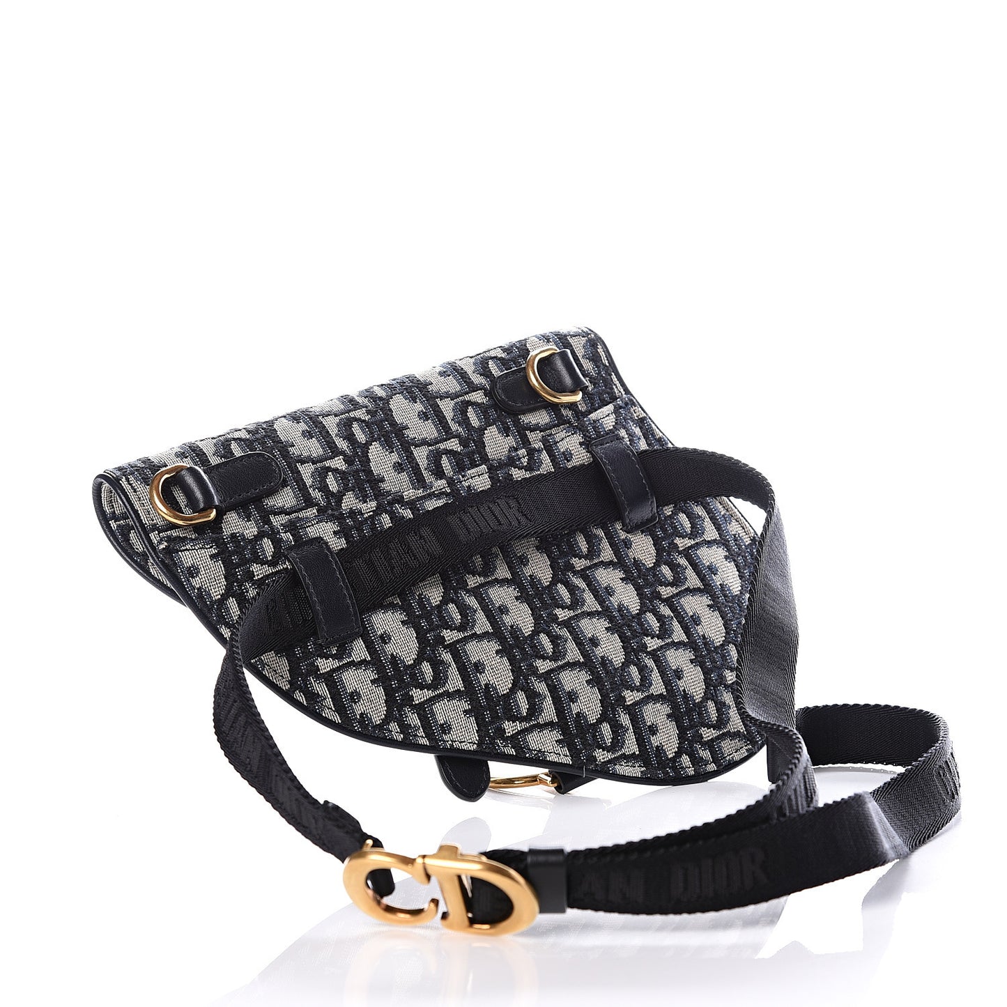 Oblique Saddle Belt Bag Blue