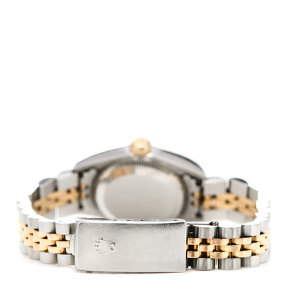 Rolex Stainless Steel 18K Yellow Gold Diamond 26mm Oyster Perpetual Datejust Watch Blue Gradient 79173 3 of 6