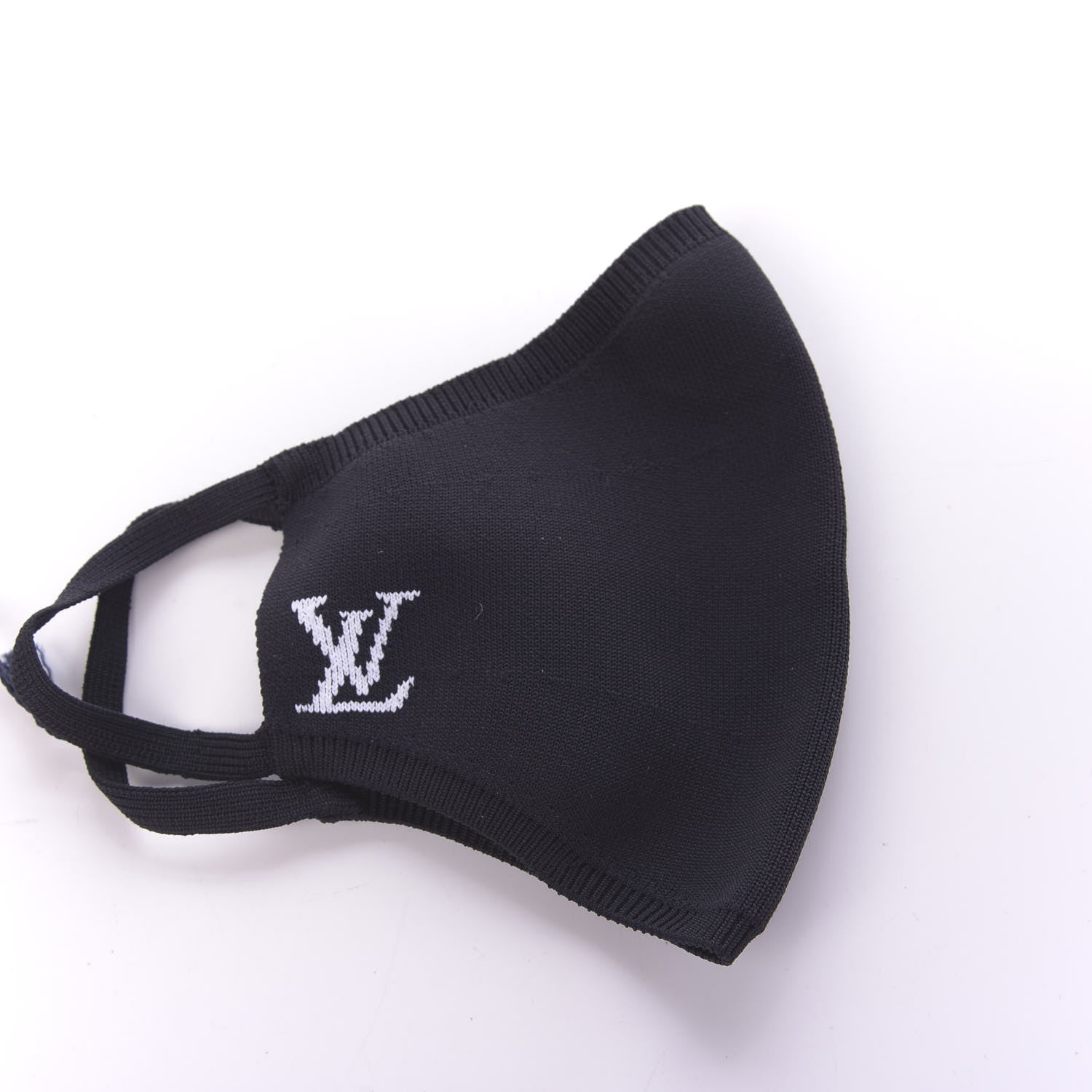 Louis Vuitton LV Initials Knit Face Mask Black 4 of 5