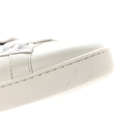 Gucci Calfskin Ayers Bee Embroidered Womens Ace Sneakers 37 White Green 10 of 12