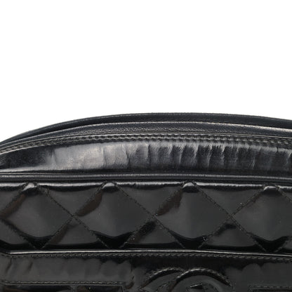 Chanel Patent Quilted Tassel Camera Case Black 6 of 6