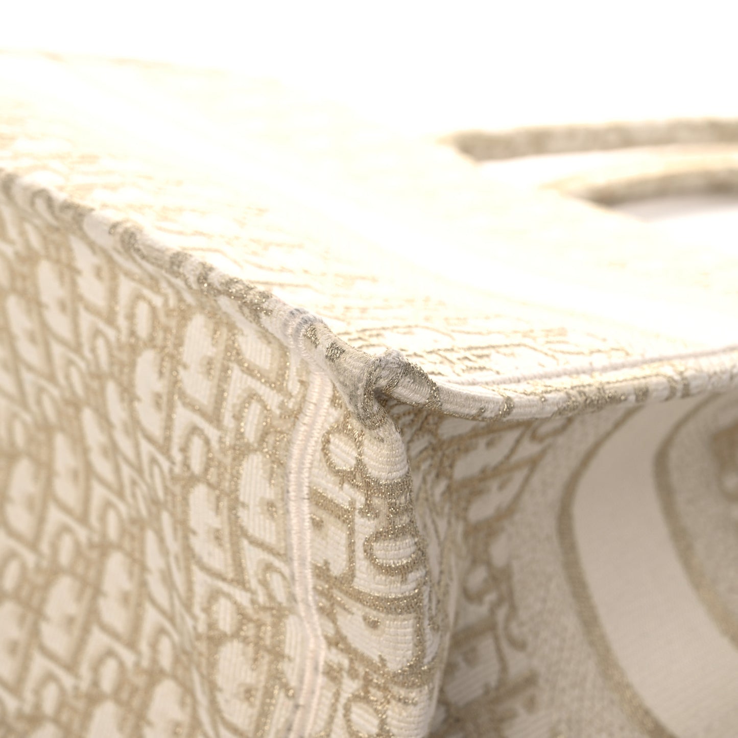 Oblique Medium Book Tote Gold Multicolor