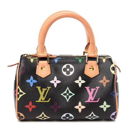 Louis Vuitton Monogram Multicolor Mini Sac HL Speedy Black 1 of 9