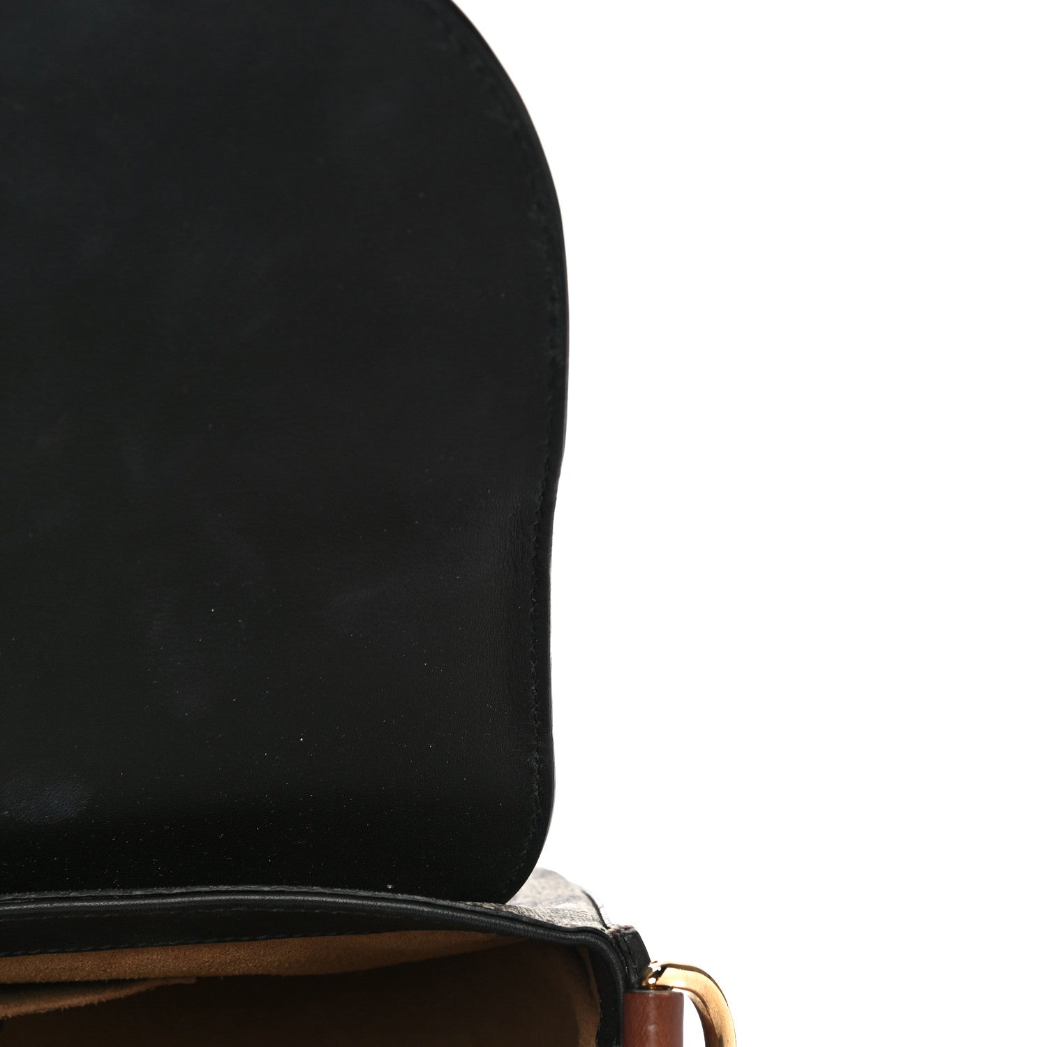 Gucci GG Supreme Monogram Web Medium Padlock Messenger Shoulder Bag Black 17 of 28