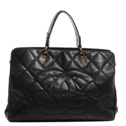 Chanel Soft Caviar Quilted CC Timeless Tote Black 1 of 7
