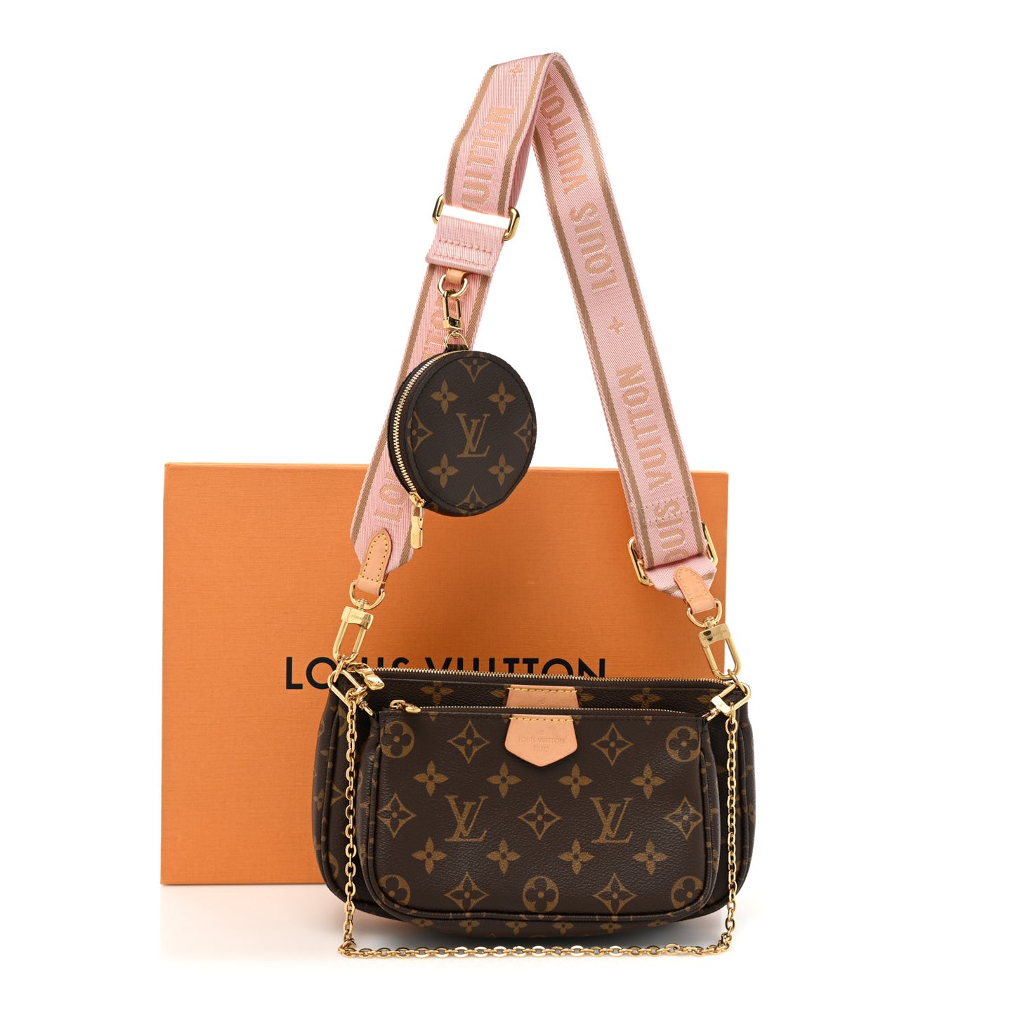 Monogram Multi Pochette Accessories Rose Clair