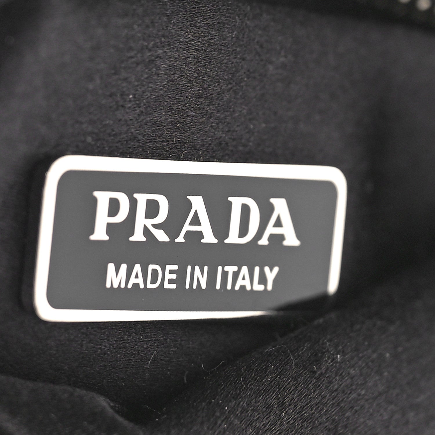 Prada Satin Crystal Metal Triangle Logo Chain Crossbody Handbag Cristal 6 of 8