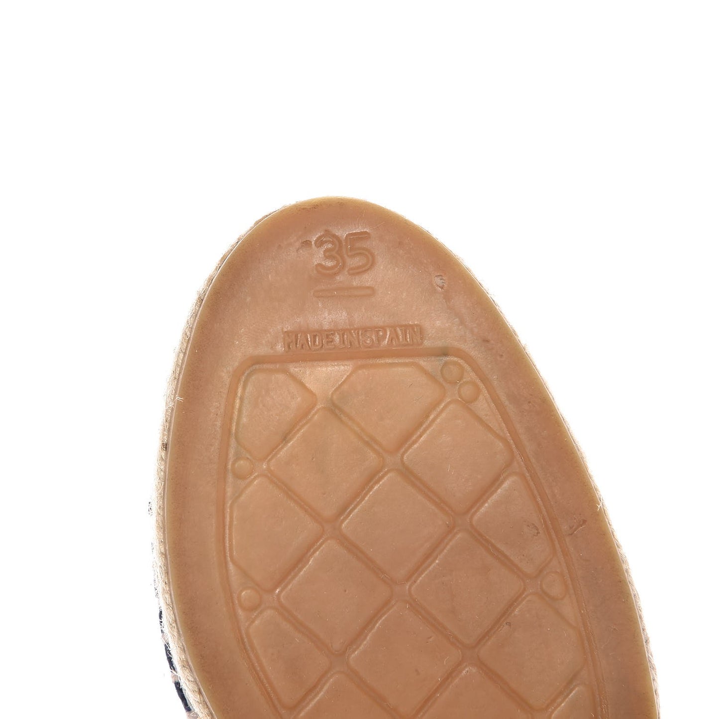 Linen CC Espadrilles 35 Blue Black