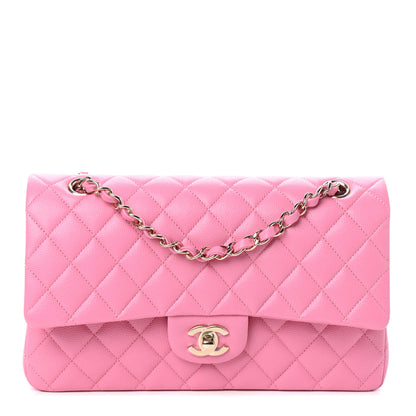 Chanel Caviar Quilted Medium Double Flap Pink 1 of 10
